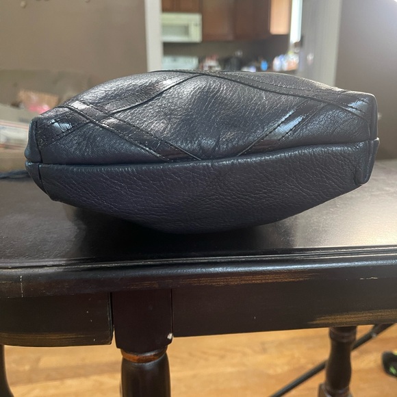 Sharif Vintage Navy Blue Crossbody Bag with a Tassel - Picture 4 of 12